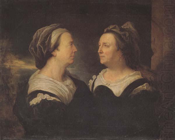 Hyacinthe Rigaud Two Views of the Artist's Mother (mk45) china oil painting image
